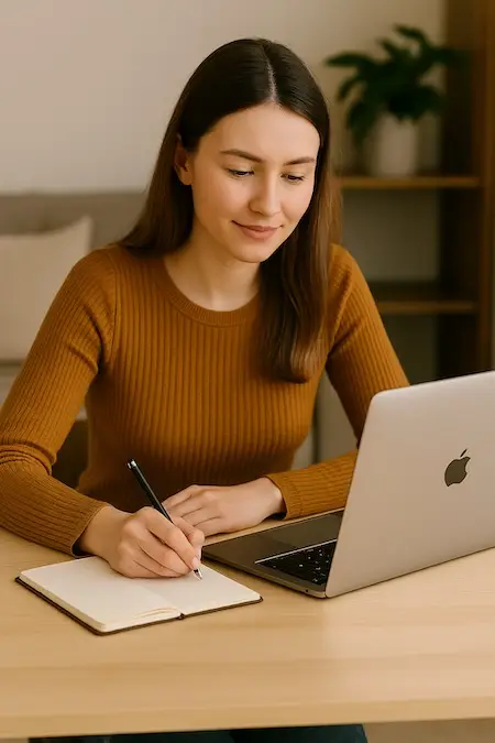 christian woman building goal tracker