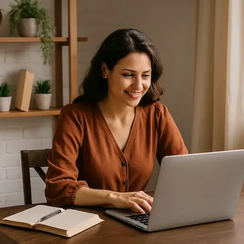 christian woman launching accountability blog