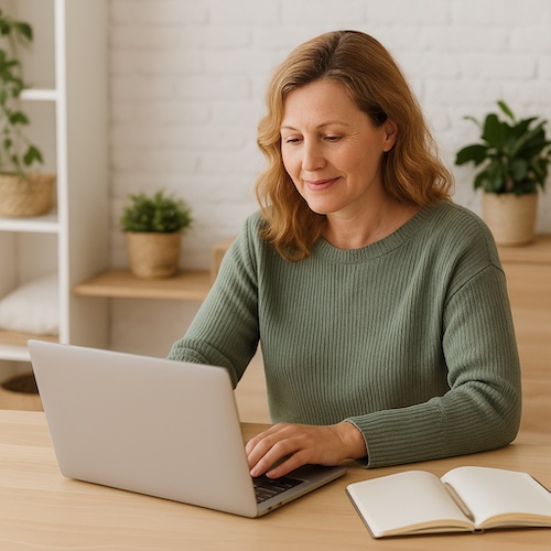 christian woman blogging caregiver encouragement