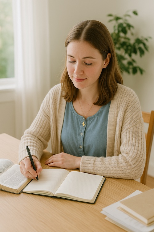 christian woman launching 31 day devotional challenge