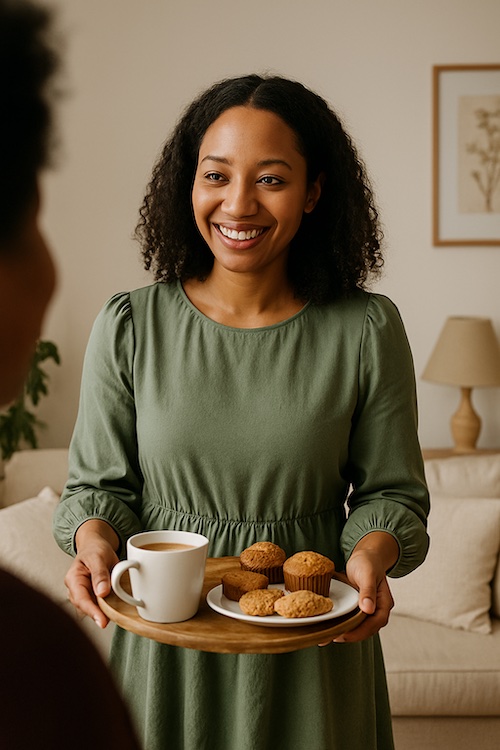 christian woman sharing hospitality ministry tips