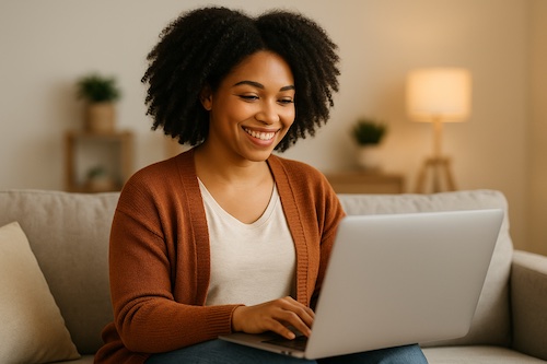 wpx hosting review diverse woman laptop