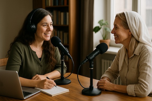 christian woman podcast interview with missionary