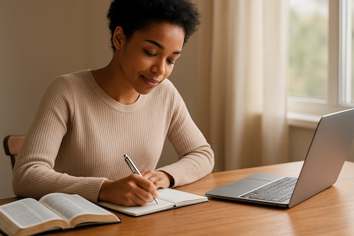 simple hosting christian women scripture reflection email series