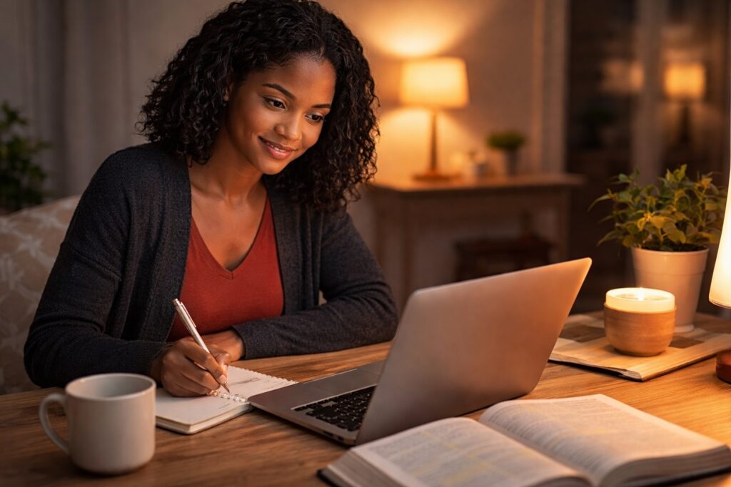 consistent hosting for christian devotional writers evening faith writer