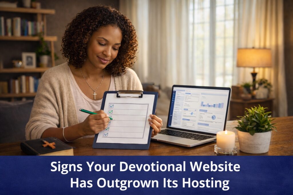 signs your devotional website has outgrown its hosting calm upgrade check