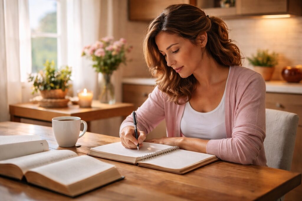 simple hosting for christian women writing weekly devotionals for families