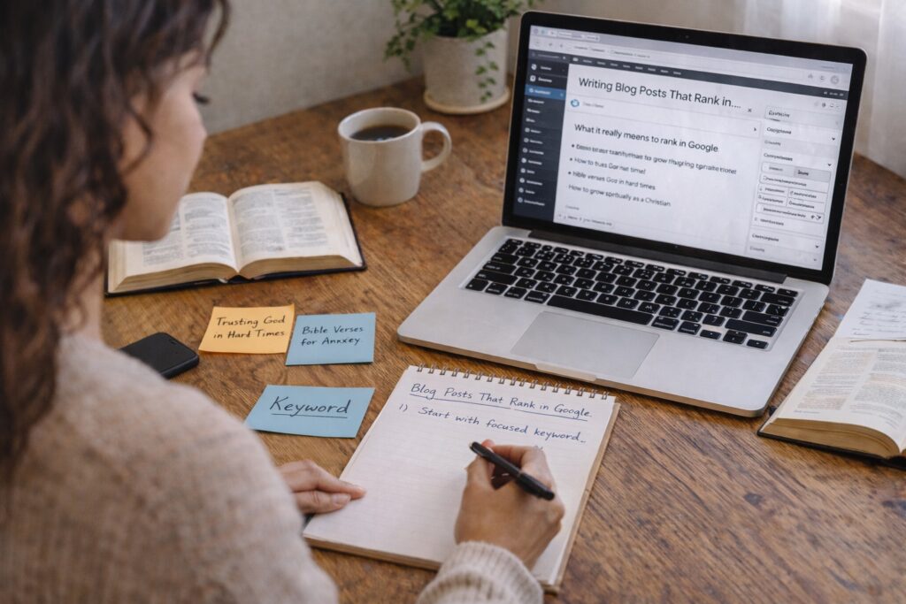 writing blog posts that rank in google