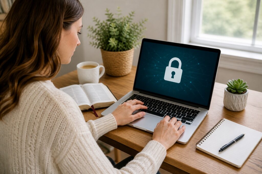 secure hosting for christian websites laptop lock