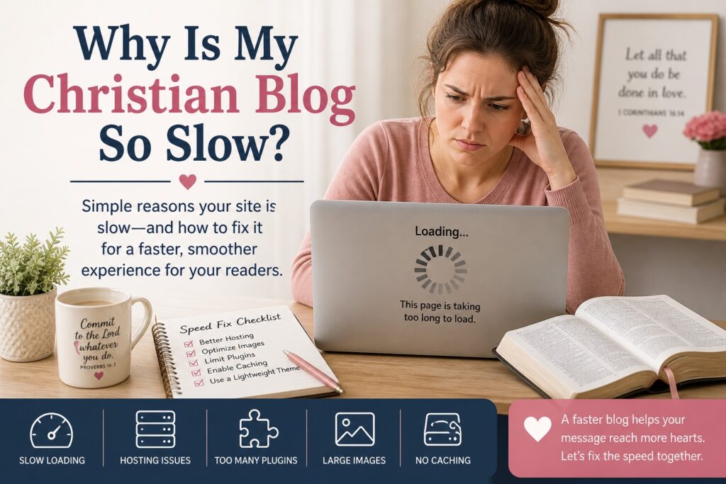 why is my christian blog so slow laptop frustration