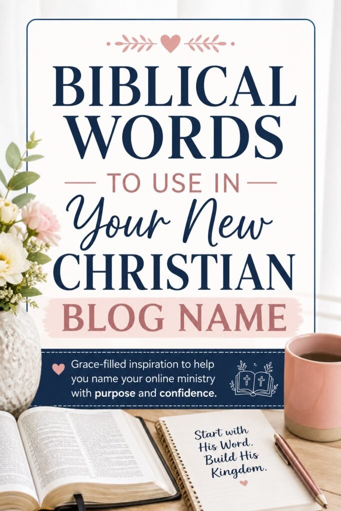 biblical words for christian blog names