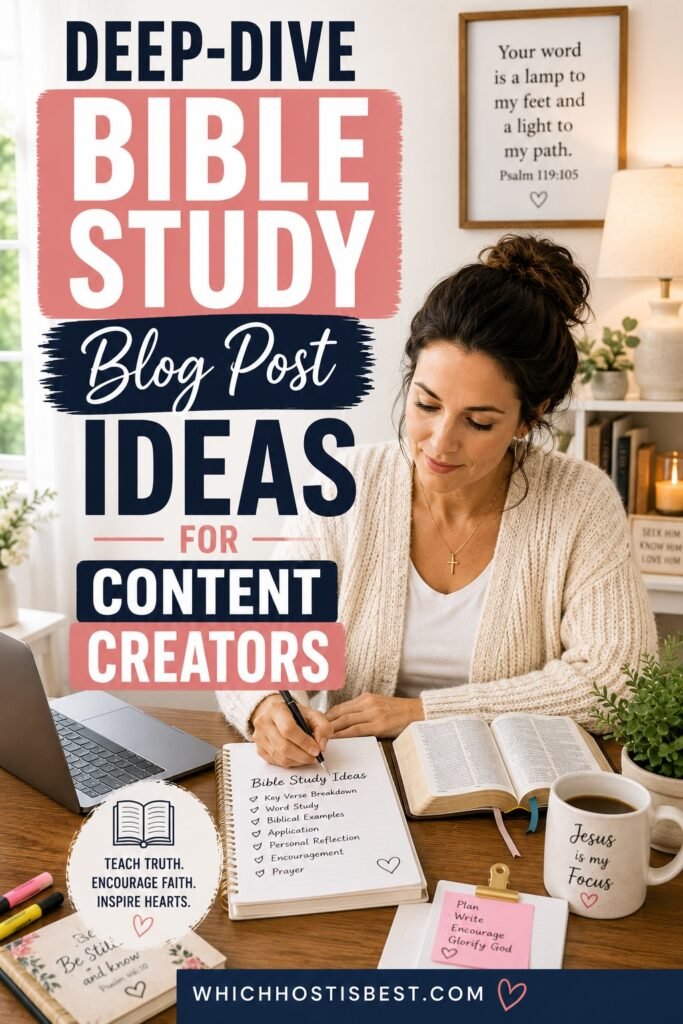 deep dive bible study blog post ideas