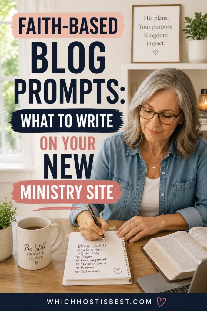 faith based blog prompts for new ministry site