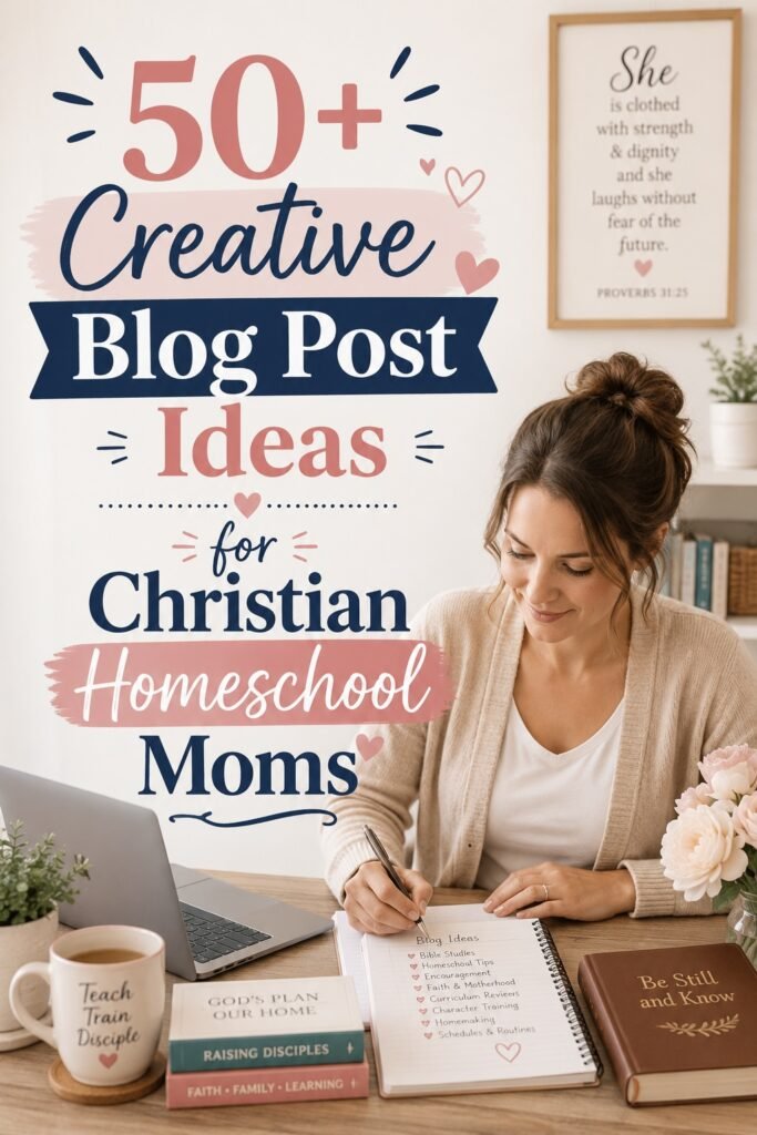50 creative blog post ideas christian homeschool moms