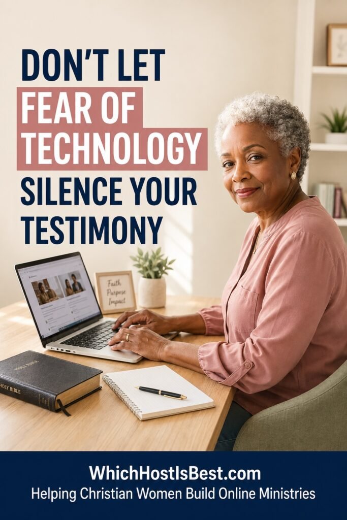 Christian woman overcoming her fear of technology to start a Christian blog and share her testimony