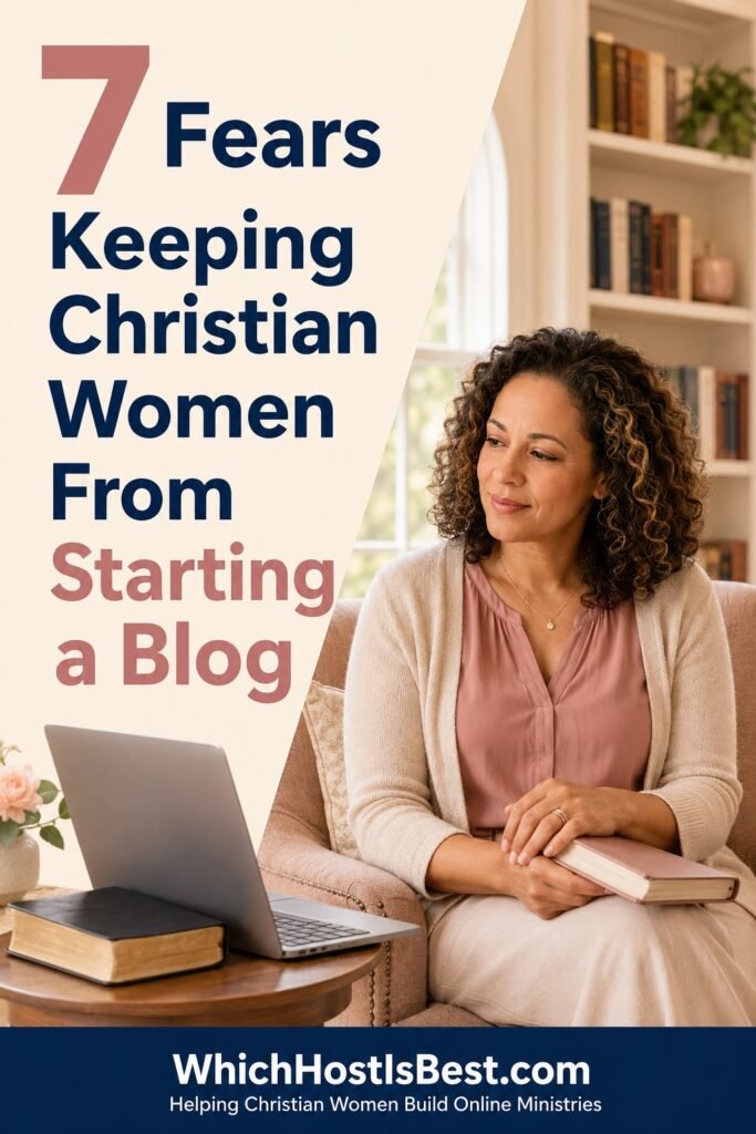 Christian woman considering seven common fears about starting a Christian blog