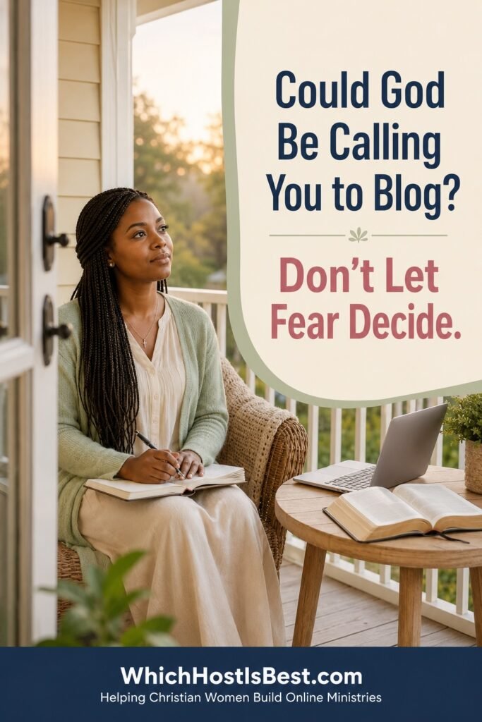 Christian woman discerning whether God is calling her to start a Christian blog
