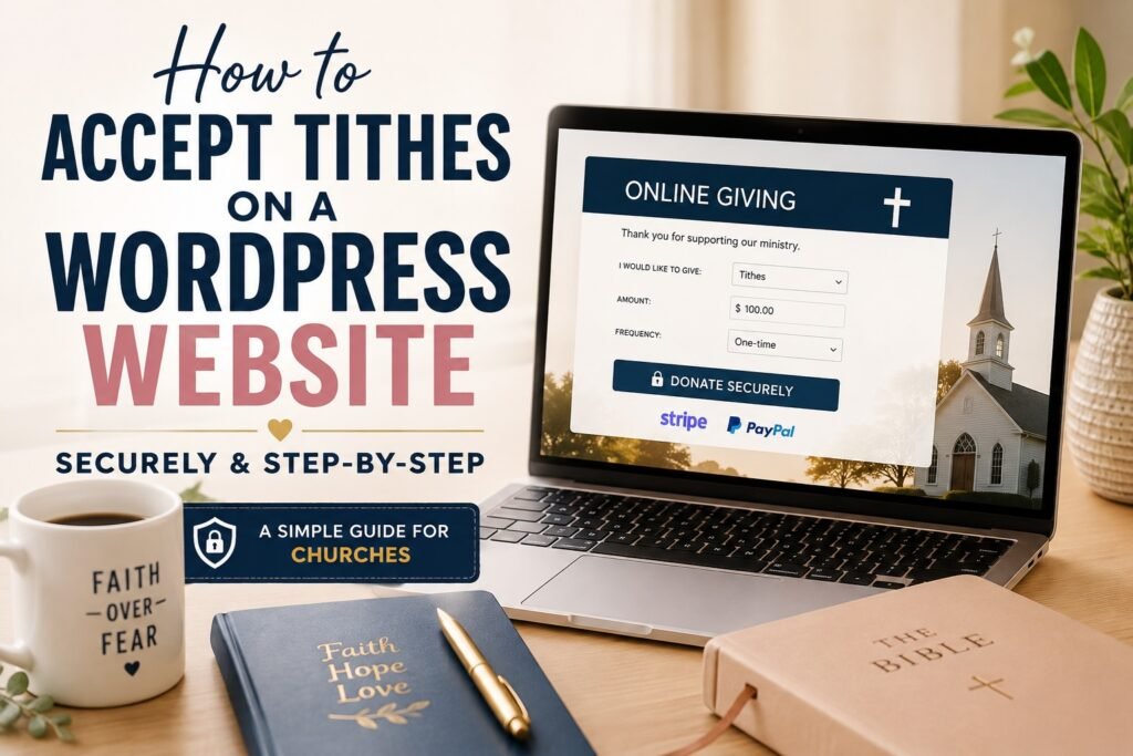 How to accept tithes on a WordPress website securely