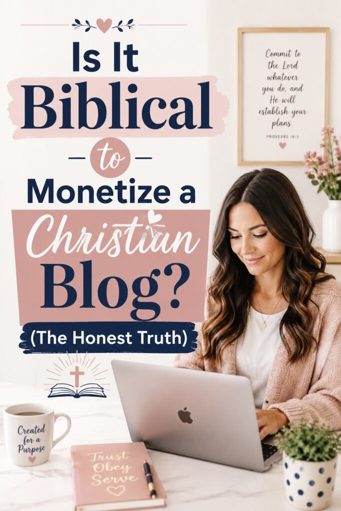 is it biblical to monetize a christian blog