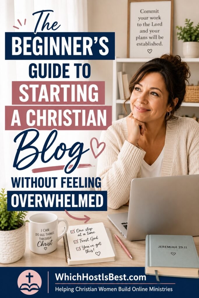 Christian woman confidently learning how to start a Christian blog without feeling overwhelmed